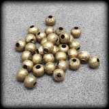 50 Metallperlen, Spacer, Kugeln, ca. 4mm, antik bronzefarbig, Schmuck Basteln