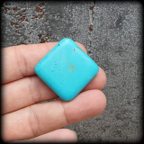 Perle, Quadrat, blauer Magnesit, 36x36mm, für Schmuck, Basteln, DIY